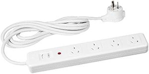 HPM 4 Outlet Surge Protected Powerboard with Master Switch