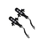 Allextreme EXAIBY2 Aeroplane Style LED Side Indicator Light Front Rear Universal Fit Turn Signal Lamp for Bikes and Motorcycles (Yellow, 2 PCS)