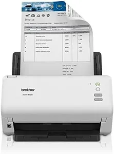 Brother ADS-3100 High-Speed Desktop Scanner | Compact with Scan Speeds of Up to 40ppm, White