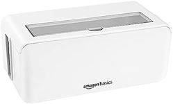 Amazon Basics Cable Tidy Box for Hiding and Organising Cables, Small, White