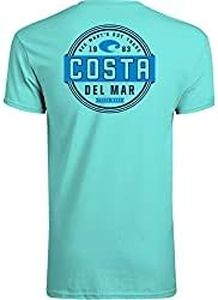 Costa Del Mar Prado Short Sleeve T Shirt, Caribbean, Large