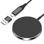 Magnetic Wireless Charger,Compatible with Magnetic Charger for iPhone 15/15 Pro/15 Plus/15 Pro Max / 14/13 / 12 Series, Magnet Charging Pad for Air Pods 3/2/ Pro with 1 x USB C to USB Adapter