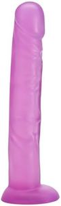 Lovehoney Realistic Dildo - 10 Inch Large Dildo - Flexible Suction Cup Dildo for Women - Harness Compatible Strap On Dildo - Big Dildo Adult Sex Toy - Waterproof - Purple