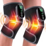 Heated Knee Massager, 3 in 1 Knee Massager with Heat and Vibration, Heating Pad for Knee, Knee Heating Pad, Heated Knee Brace（2 pcs）