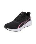 PUMA Unisex's Skyrocket Lite Road Running Shoe, Puma Black Fast Pink Puma White, 5 UK