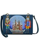 Anna by Anuschka Hand Painted Women's Genuine Leather 4-in-1 Organizer Crossbody/Belt Bag/Clutch/Writlest, Nutcracker Party, One Size