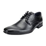 Bruno Marc New York Men's Dress Shoes Leather Lined Formal Oxfords Suit Shoes Gordon-03 Black Size 13 M US