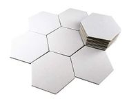 Apostrophe Games Hexagon Board Game Tiles – 20Pcs Large Game Board Pieces Blank Game Board Chits, Same Size as Settlers of Catan – Create Your Own Custom Tiles