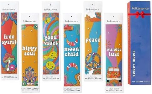 Folkulture Incense Sticks (120 Sticks) | Set of 6 Premium Best Smelling Incense for Cleansing Negative Energy | No Charcoal, Organic, Non Toxic, 45 Mins BurnTime Balsam Cedarwood Insence-Sticks