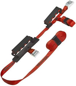 Master Lock 3126EURDAT 2 Sangles avec Boucle et Poignée de Portage, Rouge, 2,50m x 25mm + 5,5m x 25mm Sangles