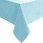 Hiasan Rectangle Tablecloth - Stain Resistant Waterproof and Spillproof Washable Table Cloth for Kitchen Dining Room, Sky Blue, 54 x 80 inch