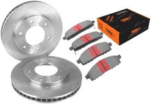 2 x Front Disc Brake Rotors + Pads 