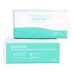 Face Towel, MSOEUESO Biodegradable Facial Cotton Tissue Dry Wipes for Sensitive Skin, Unscented and Ultra Soft Disposable Face Towel, Cotton Dry Baby Wipes, Make-Up Remover Wipes (200 Counts)