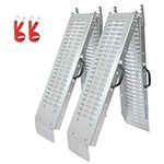 LIEKUMM Loading Ramps, 188 x 22cm Folding Motorcycle Ramps, Steel Motorbike Ramps, Heavy Duty Van Ramps for Motorbike, Scooter, Bike, 1 Pair, 400kg Capacity