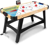 SereneLife 58" Air Hockey Game Table with 2X Stronger Motor, Digital LED Scoreboard, Puck Dispenser & Complete Accessories