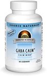 Source Naturals Serene Science, GABA Calm - Supports A Calming Mood, Quick Dissolving Peppermint Flavor - 60 Lozenges