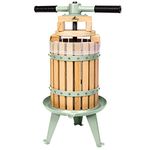 Easy Press™ 6L Apple Press for Fruit Cider Berry Wine - Extra 3x Free Press Bags, 4x Press Blocks & Double Handle - 3 Year Guarantee by Lacewing™ (6 Litre)