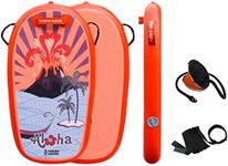 Tuxedo Sailor Inflatable Body Board - Beach Kids Boogie Board - Ultra Lightweight PVC Core Boogie Board for Beach and Pool ,with Wrap Wrist Straps, Foldable, Perfect Surf for Teens and Adults