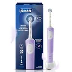 Oral-B Vitality Pro with Sensitive Plus Rechargeable Electric Toothbrush for Adults, 3 Brushing Modes (Daily, Sensitive, Sensitive Plus), 2 Min Timer with Quadpacer, 2 Year Warranty by Oral B, IPX7 Water Resistant, Round Brush Head (Lilac)