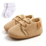 Baby Girls Boys Sneakers Shoes Toddler Shoes Soft Rubbe Anti-Slip Infant Newborn Prewalker Sneakers Baby First Walking Shoes with Socks Gift