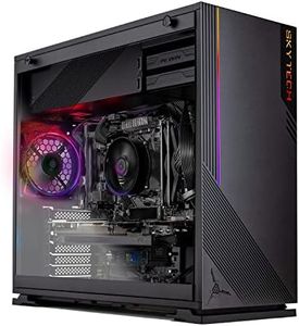 Skytech Gaming Azure Gaming PC Desktop – Intel Core i3 10105F 3.7 GHz, NVIDIA GTX 1650, 500GB NVME SSD, 16GB DDR4 RAM 3200, 650W Gold PSU, 11AC Wi-Fi, Windows 11 Home 64-bit,Black
