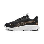 Puma Unisex-Adult FlexFocus Lite Modern Black-Gold Running Shoe - 6 UK (31009308)