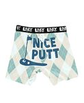 Lazy One Funny Boxer Briefs for Men, Underwear for Men, Gag Gifts For Men, Nice Putt, X-Large