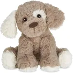 Bearington Beige and Brown Dog 11 Inch Stuffed Dog - Puppy Stuffed Animal - Plush Dog