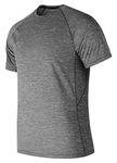 New Balance Tenacity SS T-shirt, Men, Heather Charcoal, M