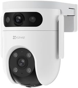 EZVIZ 6MP Cámara Vigilancia WiFi Exterior Doble Lente 2K+2K, 360° Cámara IP de Seguridad con Visión Nocturna en Color, Detección IA de Personas/Vehículos, Audio Bidireccional, Modos de Patrulla, H9c