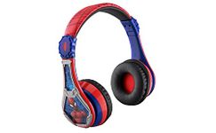 eKids Spiderman Wireless Bluetooth Over the Ear Headphone with Mic (Multicolour)