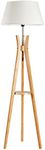 New Oriental Modern Tripod Standing Floor Lamp Living Room Bedroom Office Reading Light 156cm White