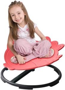 Juoe Autism Kids Swivel Chair,Kid Sensory Chair,Spinning Chair for Autistic Kids & ADHD Children,Children Training Body Coordination Autism Sensory Products for Ages 3 Years and UP(Red)