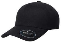 Flexfit Nu Cap, Black, Large-X-Large