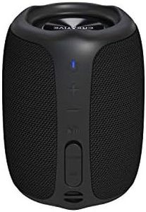 Creative Muvo Play Portable Bluetooth 5.0 Speaker, IPX7 Waterproof for Outdoors, Up to 10 Hours of Battery Life, with Siri and Google Assistant (Black)