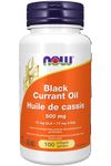 NOW Supplements Black Currant Oil 500mg Softgels, 100 Count