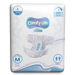 Comfy Life Slip-on Pads Adult Incontinence Diapers with Fixation Tapes 10 Pack Ultra Absorption Slip Nappies Faecal and Urinary Overnight Protection (M, 10, Count)