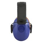 BERETTA Unisex Portable Foldable Adjustable Noise Reduction Gridshell Earmuffs for Hearing Protection - Blue/Orange