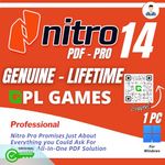 JaxKing Nitro PDF 14 Pro Genuine PDF Editing Software (Lifetime / 1 PC) (Instant Delivery)