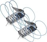 AirFly Castable Crab Trap with 6 Loops for Dungeness, Rock and Blue Crab, Made in USA (2 pcs)