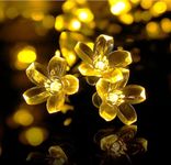 Clariq Fairy Silicone Flower String Lights, 1 6LED, 11.5 Feet - Waterproof, Extendable for Indoor/Outdoor Events, Wedding, Christmas, New Year, Garden (Warm White)(Pack of 1)