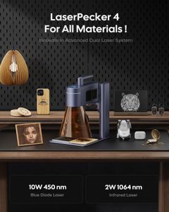 LaserPecker 4 Dual Light Laser Engraver – Portable Precision Cutter