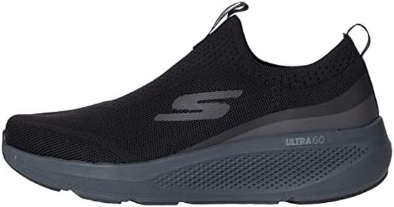 Skechers Men's GOrun Elevate-Athletic Slip-on Workout Running Shoe Sneaker with Cushioning, Black, 13 X-Wide