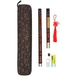 Professional Bamboo Flute Walfront C Key 8 Years Dried Dizi Bitter Bamboo Flute With Golden Embossed Body Flute Film And Solid Flute Film Glue