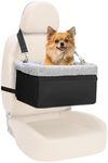 NOVOLAB Dog Car Seat for Small Dogs Under 20lbs, Dog Booster Seat with Metal Frame Construction Double-Layer Oxford Puppy Car Seats with Safety Leash Perfect for Small Pets Dogs Cats