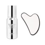 SACHEU Gua Sha Starter Kit with Slick Skin Oil - Stainless Steel Gua with Gua Sha Oil, Facial Oil Squalane Facial Tools, Face Oil for Gua Sha Massage, Gua Sha Stainless Steel