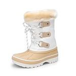 DREAM PAIRS Toddler Forester Beige White Ankle Winter Snow Boots Size 9 M US Toddler