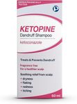 Ketoconazole 2% Medicated Shampoo – Anti-Fungal Anti-Dandruff Shampoo for Itchy, Flaky Scalp, 60ml