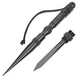 WILDAIR Paracord Marlin Spike-Pro Knotter Tools Lacing Needles Paracord Tools DIY Weaving Lacing Stitching Needles and Smoothing Tool for Paracord Leather Ropes Cords Projects(Black)