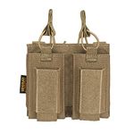 EXCELLENT ELITE SPANKER Open-Top Single/Double/Triple Mag Pouch for M4 M14 M16 AK AR Elastic Kangaroo Rifle Magazines and Pistol Mag Pouch(Coyote Brown)